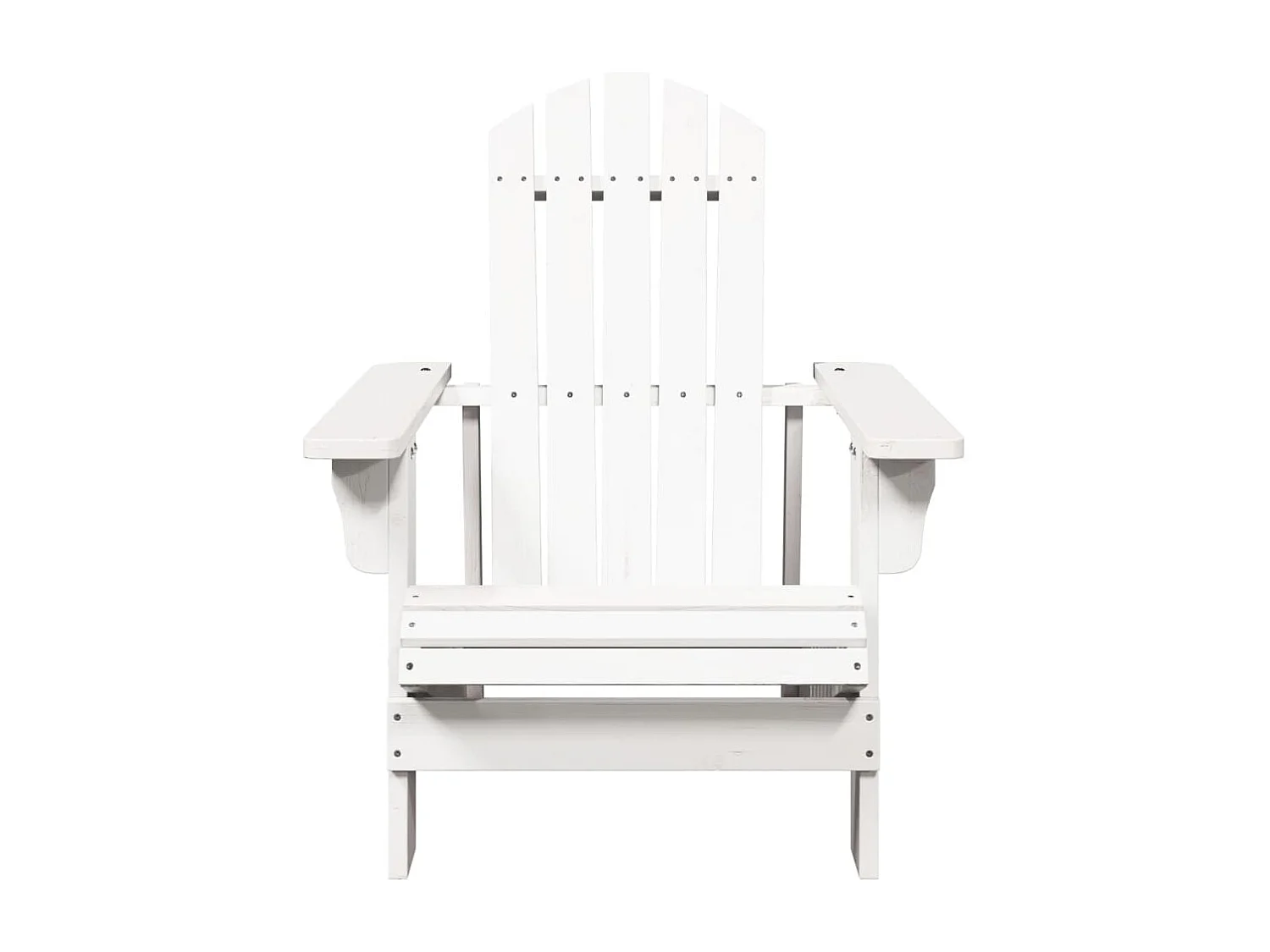 Chaise Adirondack blanc 69x85x90,5 cm bois massif de sapin