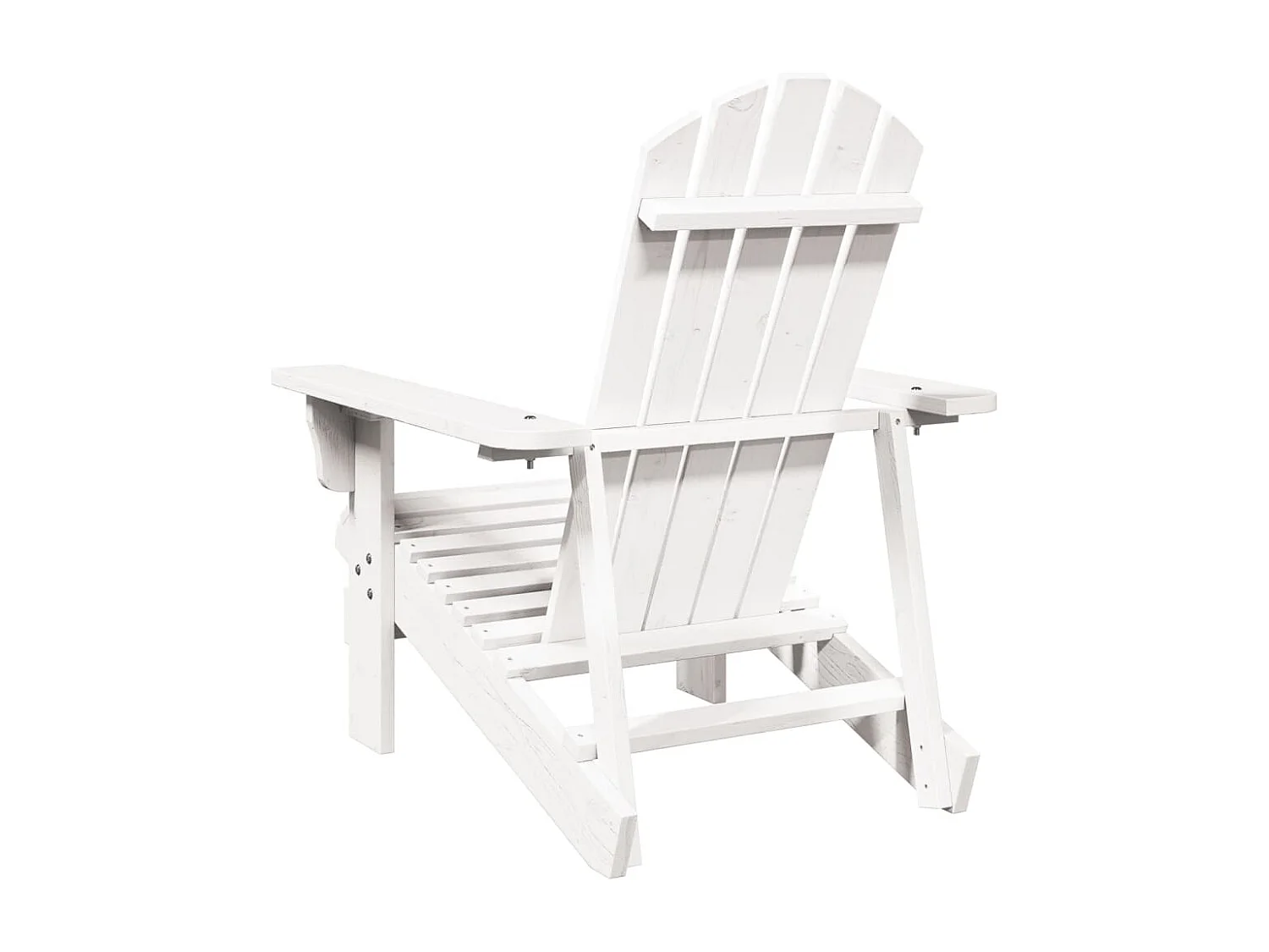 Chaise Adirondack blanc 69x85x90,5 cm bois massif de sapin