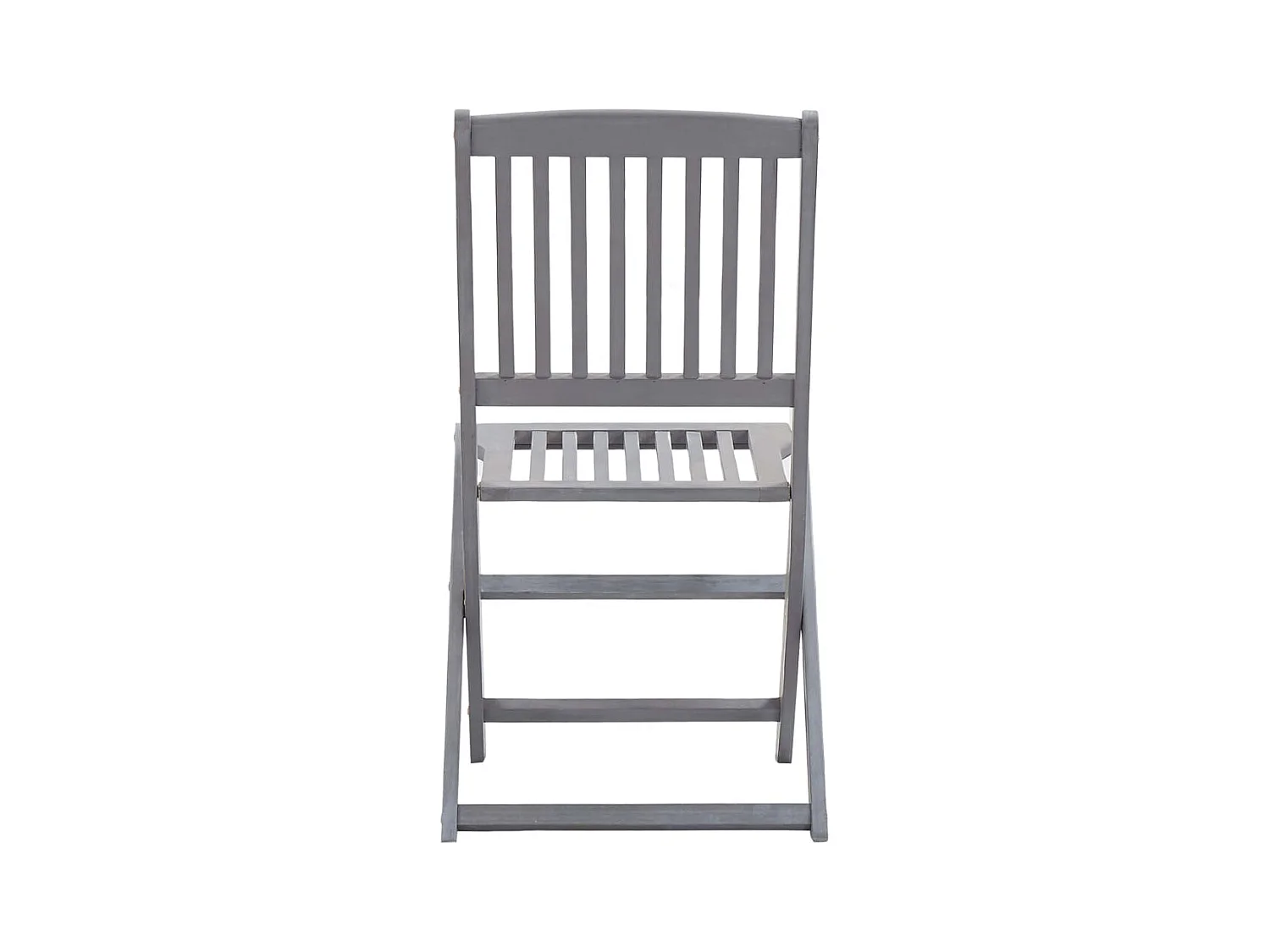 Set di 4 sedie pieghevoli da esterno in legno massello di acacia