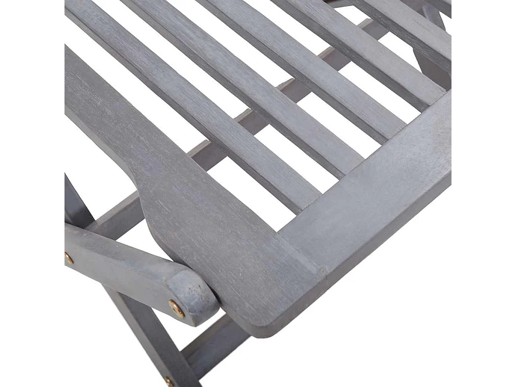 Chaises pliables d'extérieur lot de 4 Bois d'acacia solide