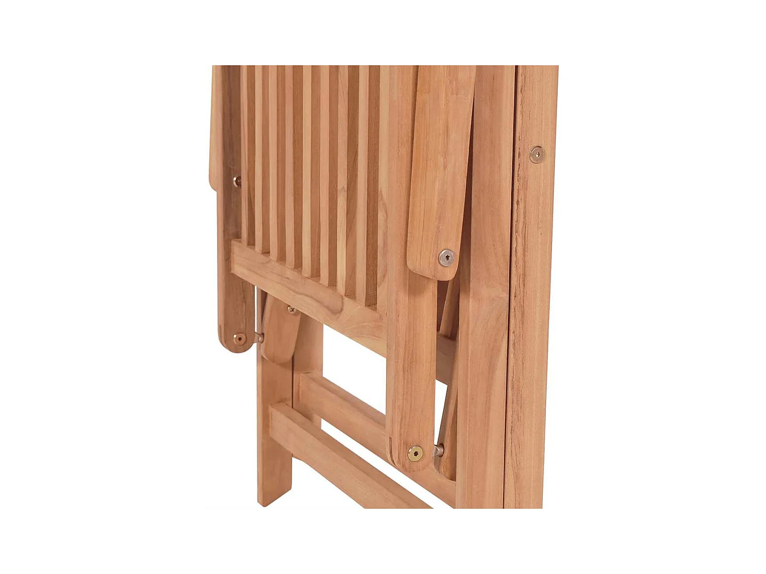 Chaises inclinables de jardin lot de 2 Bois de teck solide