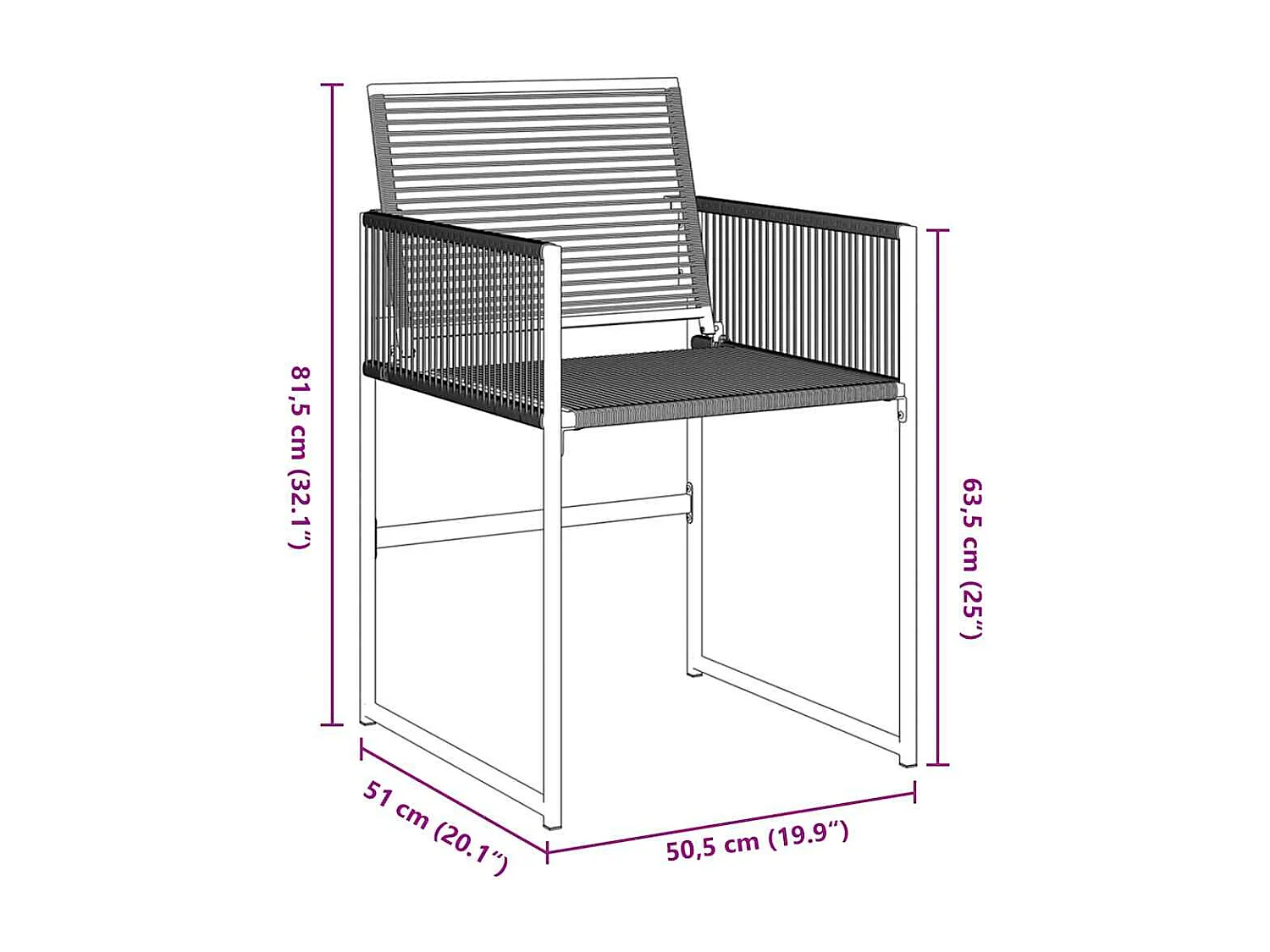 Ensemble repas de jardin de 5 pièces en poly rattan noir