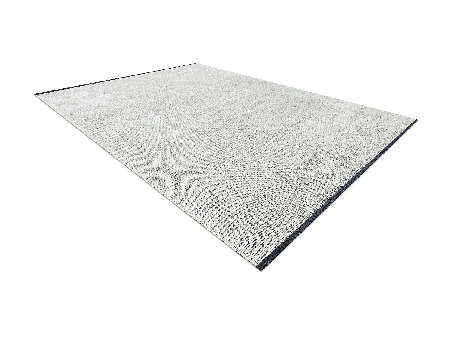 Tapijt FLORENCE 24021 Eenkleurig, glamour, plat geweven, franjes - roo 135x190 cm