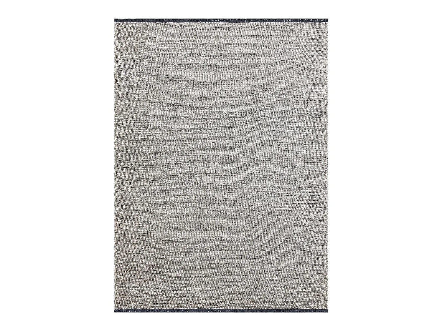 Tapis FLORENCE 24021 Uni, glamour, tissé à plat, franges - beige 195x290 cm