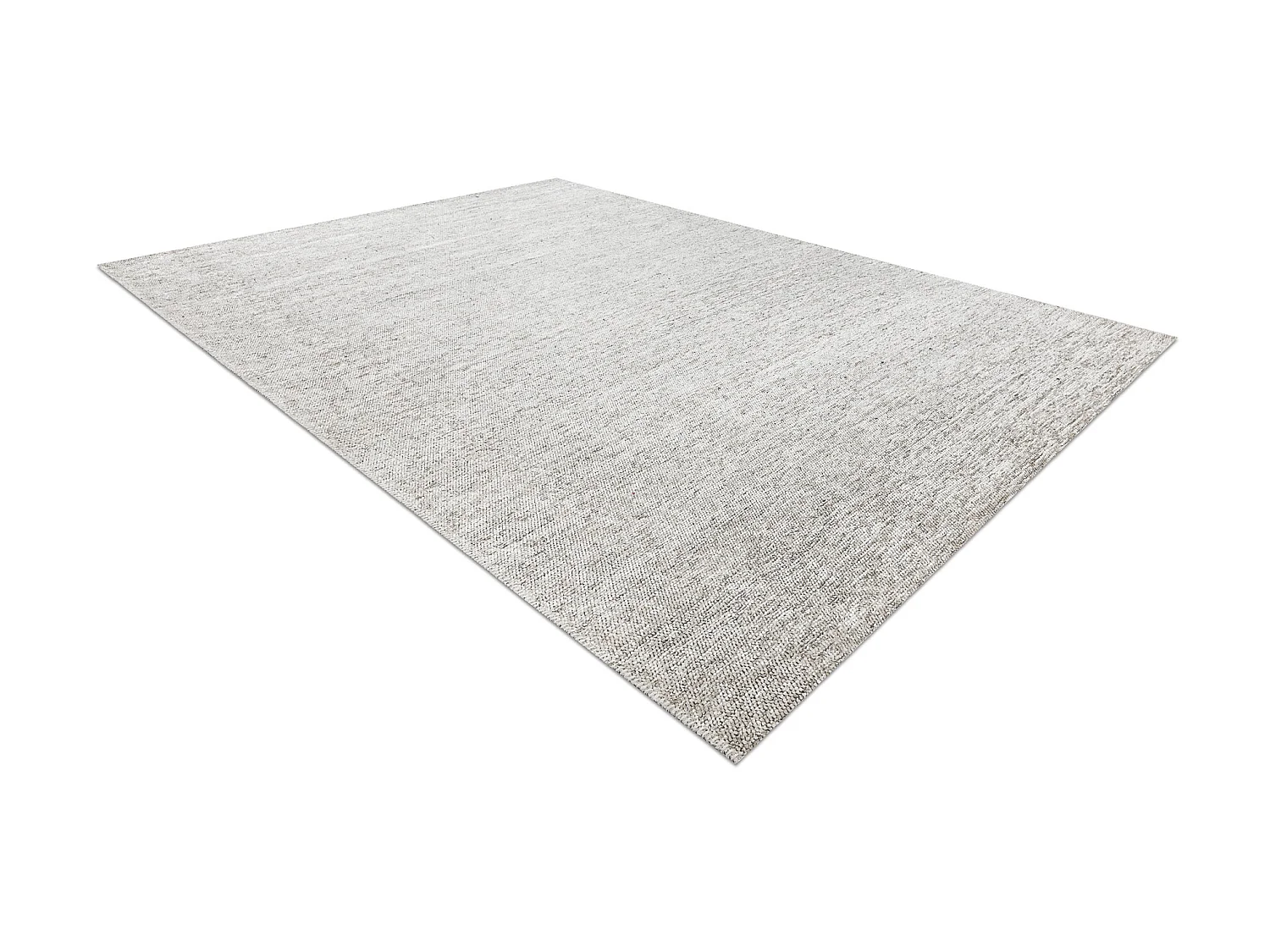 Tapis FLORENCE 24021 Uni, glamour, tissé à plat, franges - beige 195x290 cm