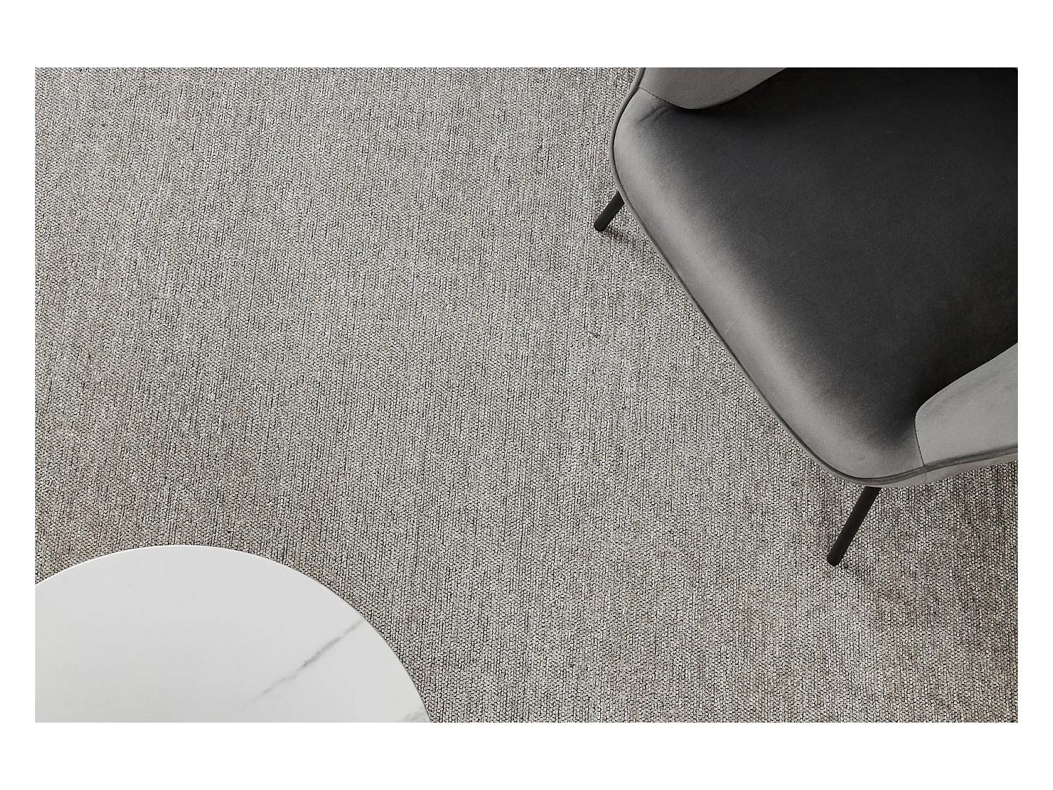 Tapis FLORENCE 24021 Uni, glamour, tissé à plat, franges - beige 195x290 cm
