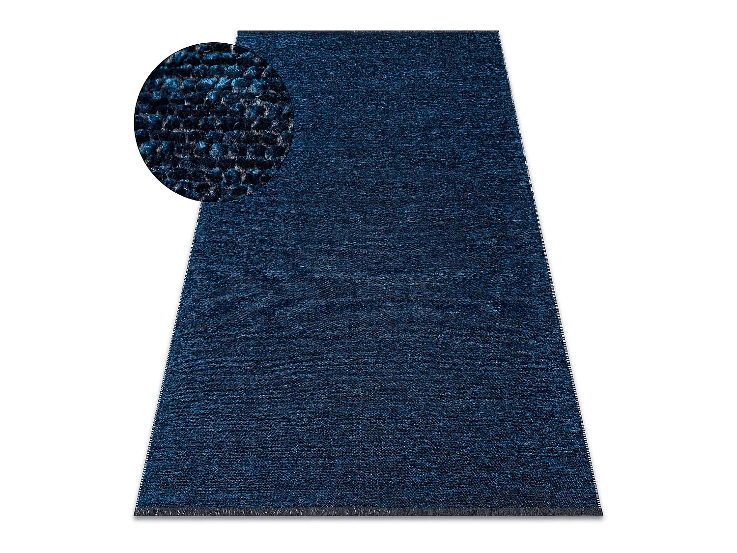 Tapijt FLORENCE 24021 Eenkleurig, glamour, plat geweven, franjes - don 135x190 cm