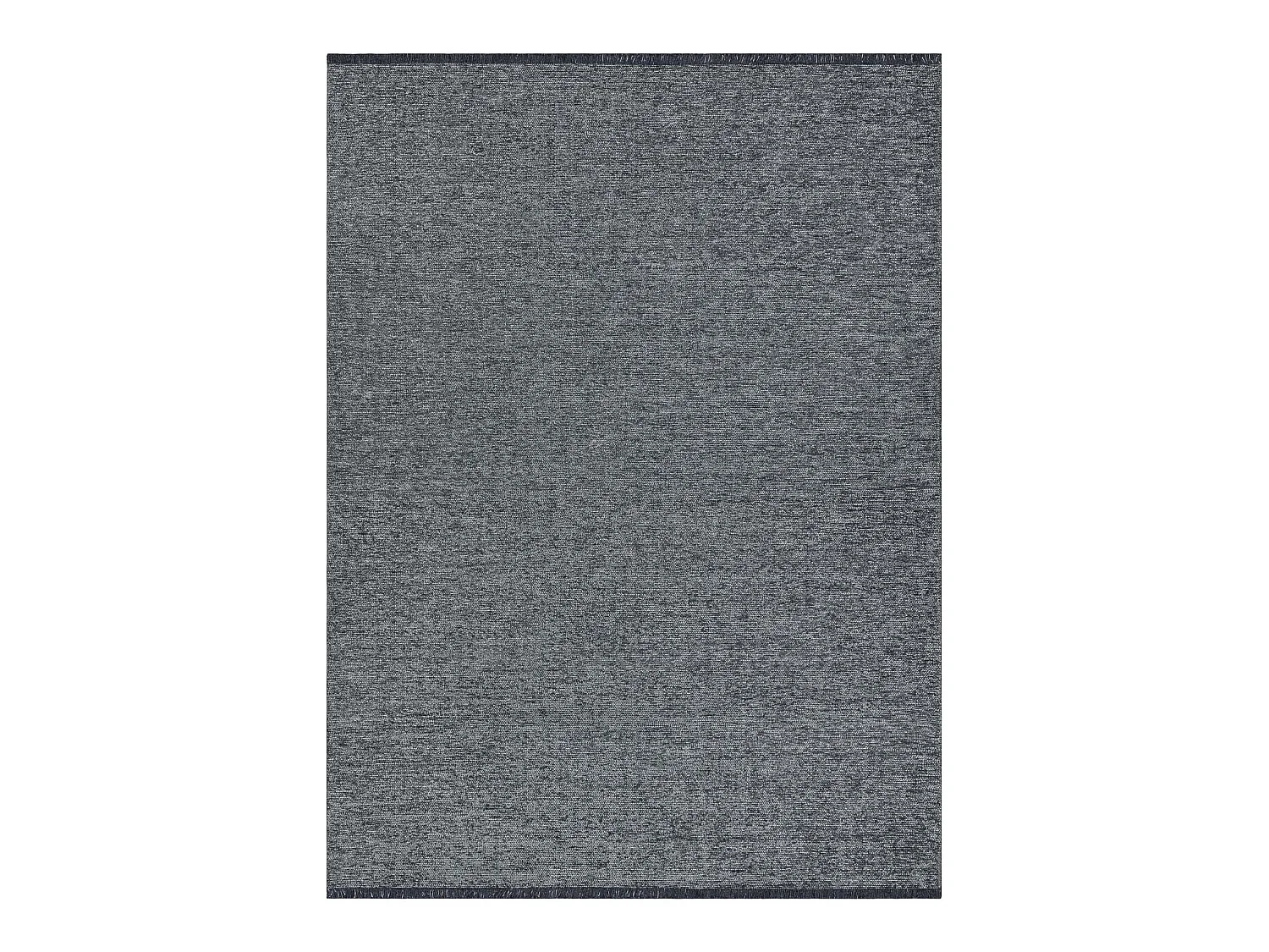 Tapijt FLORENCE 24021 Eenkleurig, glamour, plat geweven, franjes - zee 155x220 cm