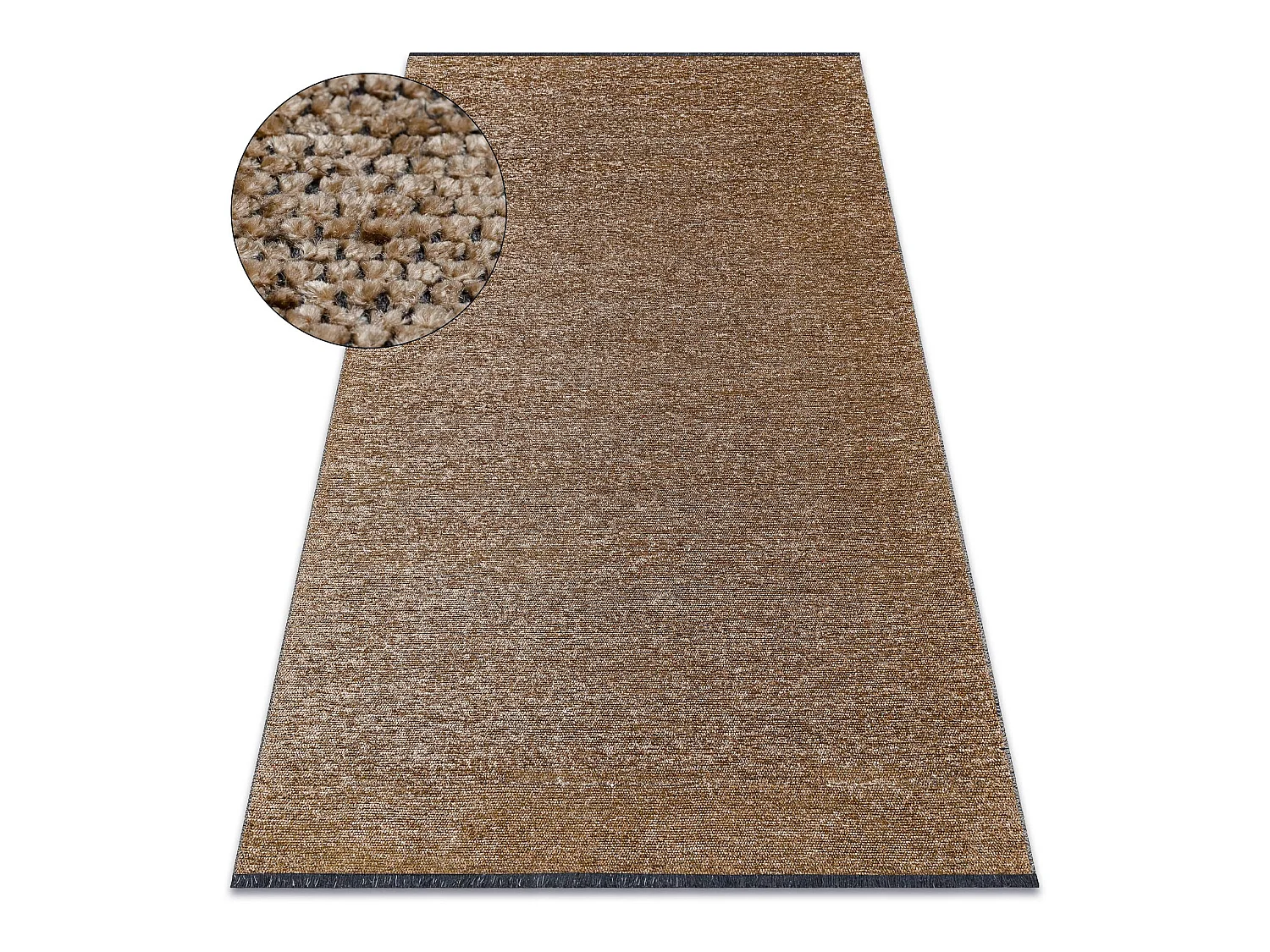Tapijt FLORENCE 24021 Eenkleurig, glamour, plat geweven, franjes - don 195x290 cm