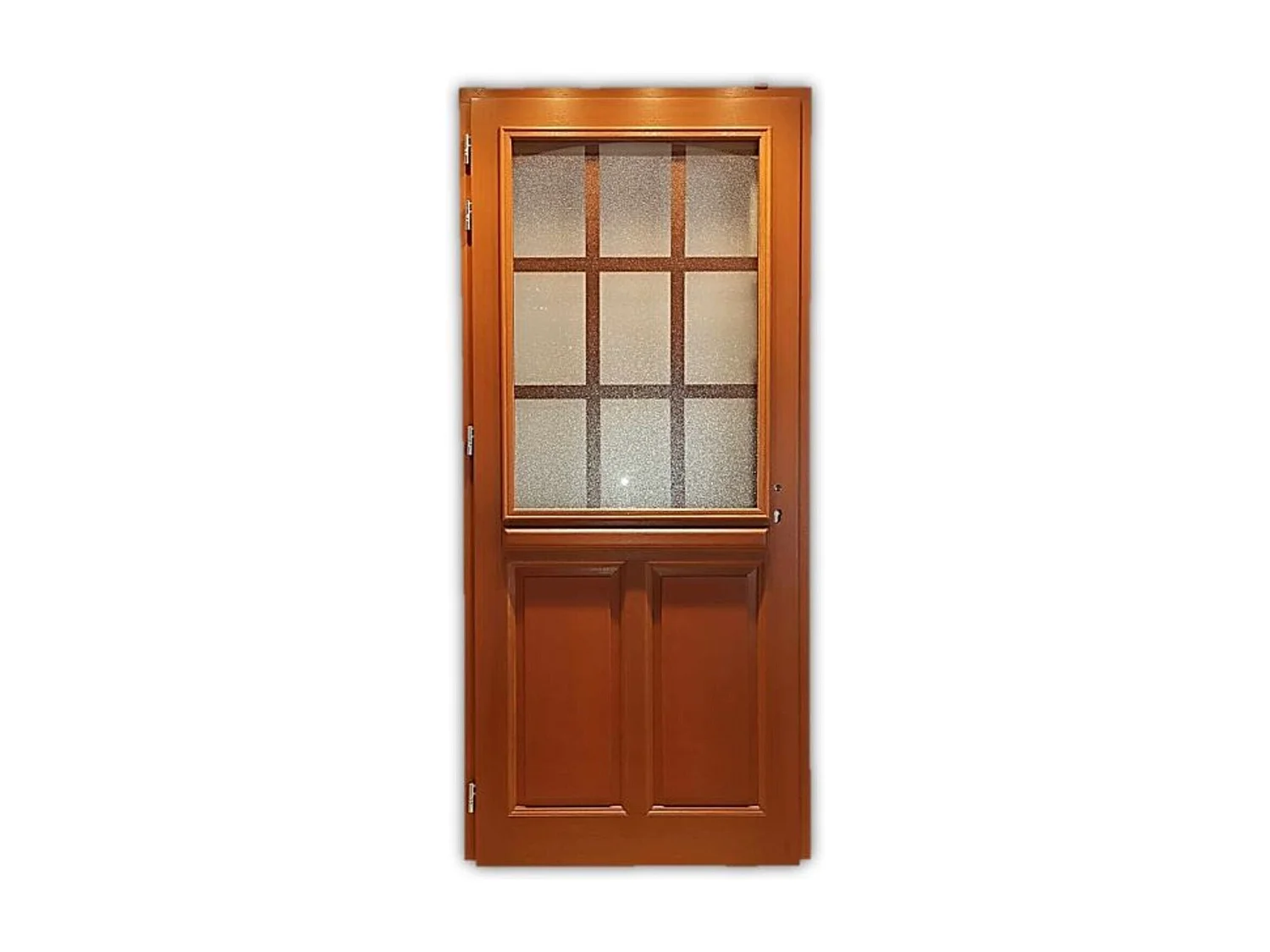Porte d'entree Bois vitree, Alena, H,215xl,80  p, droit Cotes Tableau
