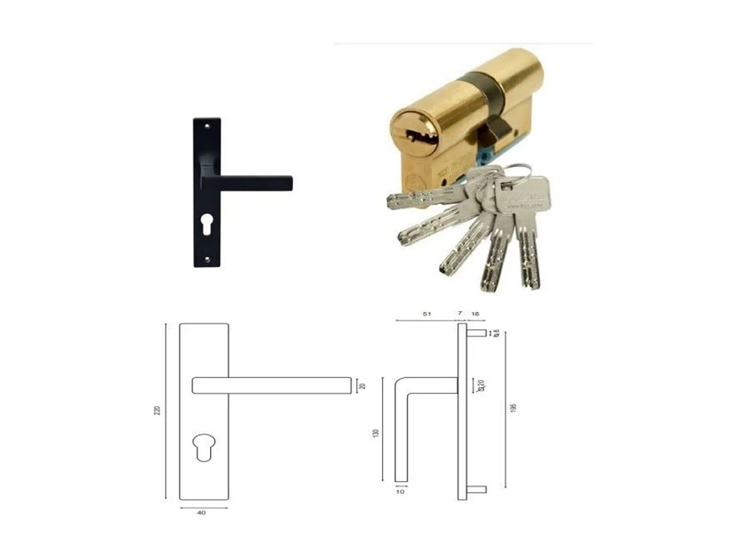 Porte d'entree Bois vitree, Alena, H,215xl,80  p, droit + Poignee Et Barillet ( ref 010723NO) Cotes Tableau