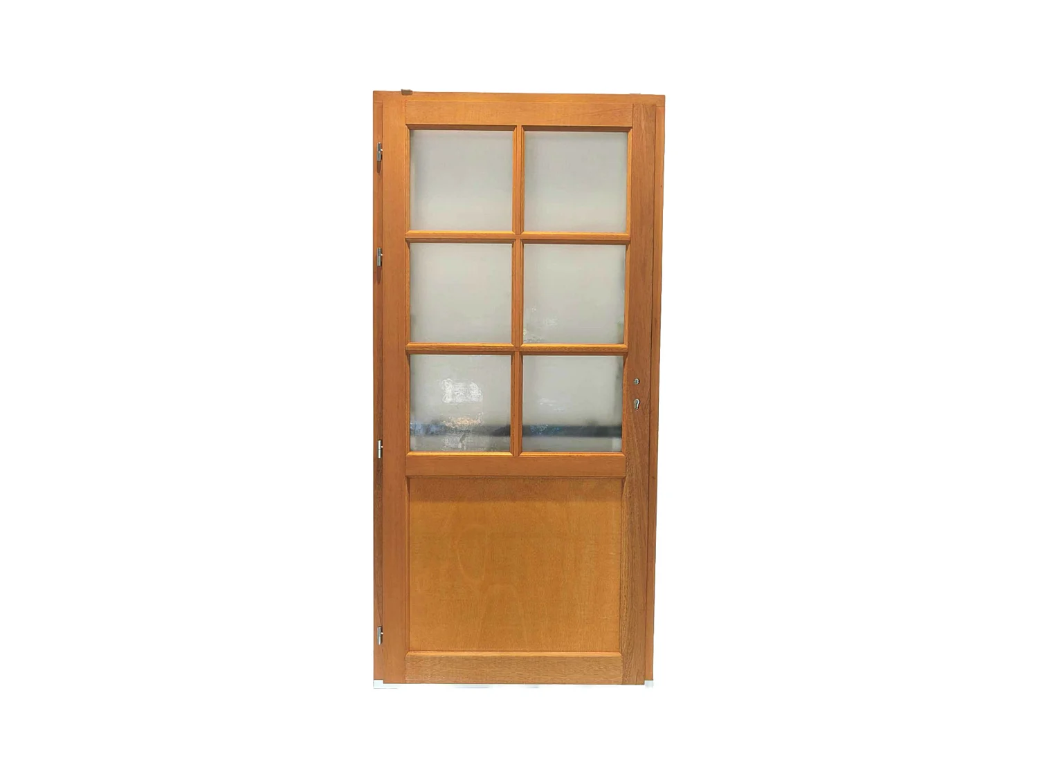 Porte De Service Bois Vitrée Naxos, H,200xl,90 P, Droit Côtes Tableau Gd Menuiseries