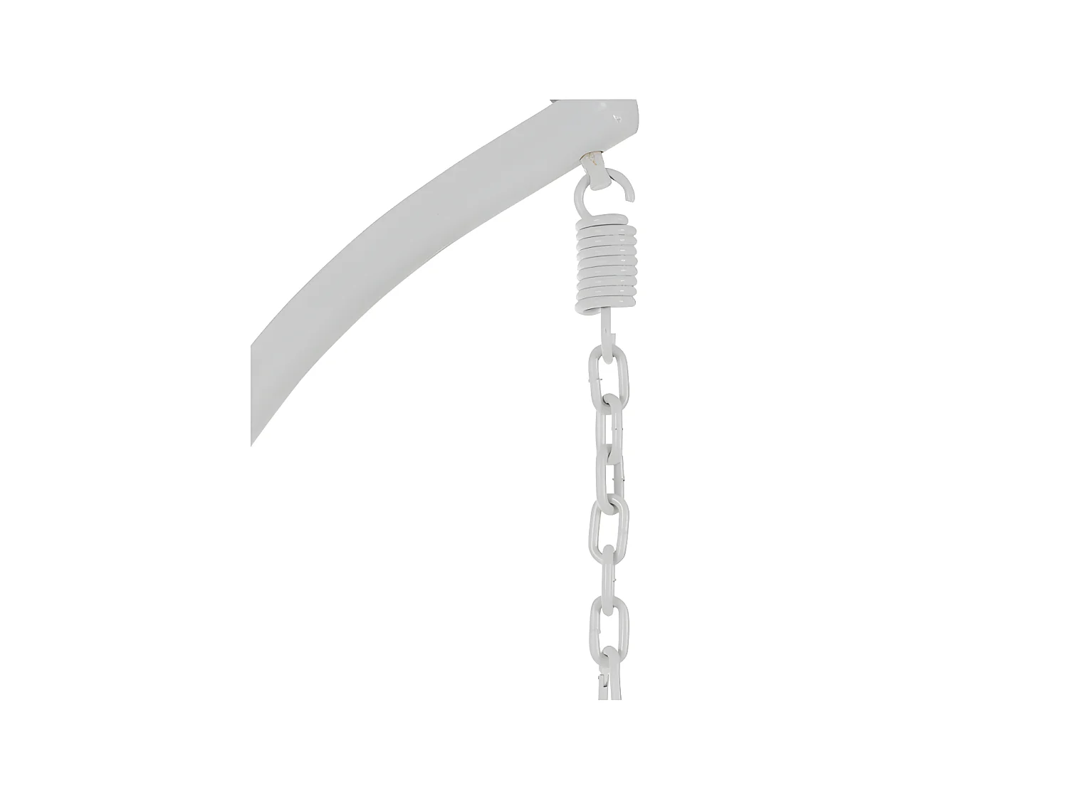 Fauteuil suspendu ovale Acier Blanc - MACABA