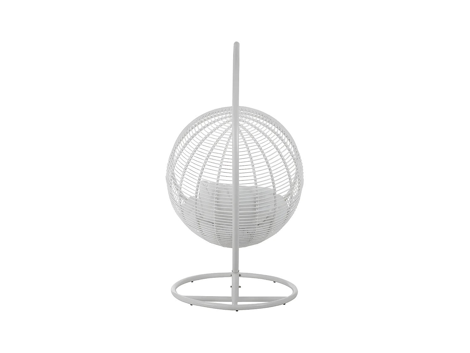 Fauteuil suspendu rond Acier Blanc - MACABA