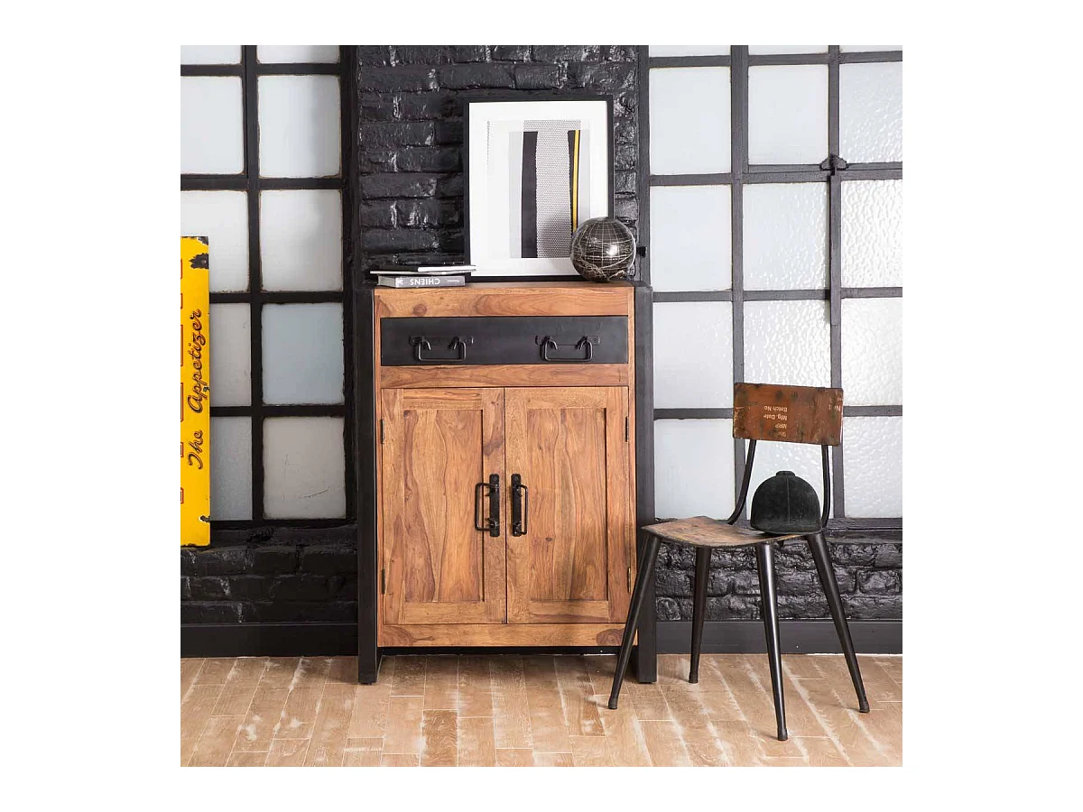 Petit buffet en bois d'acacia 80 cm Havana