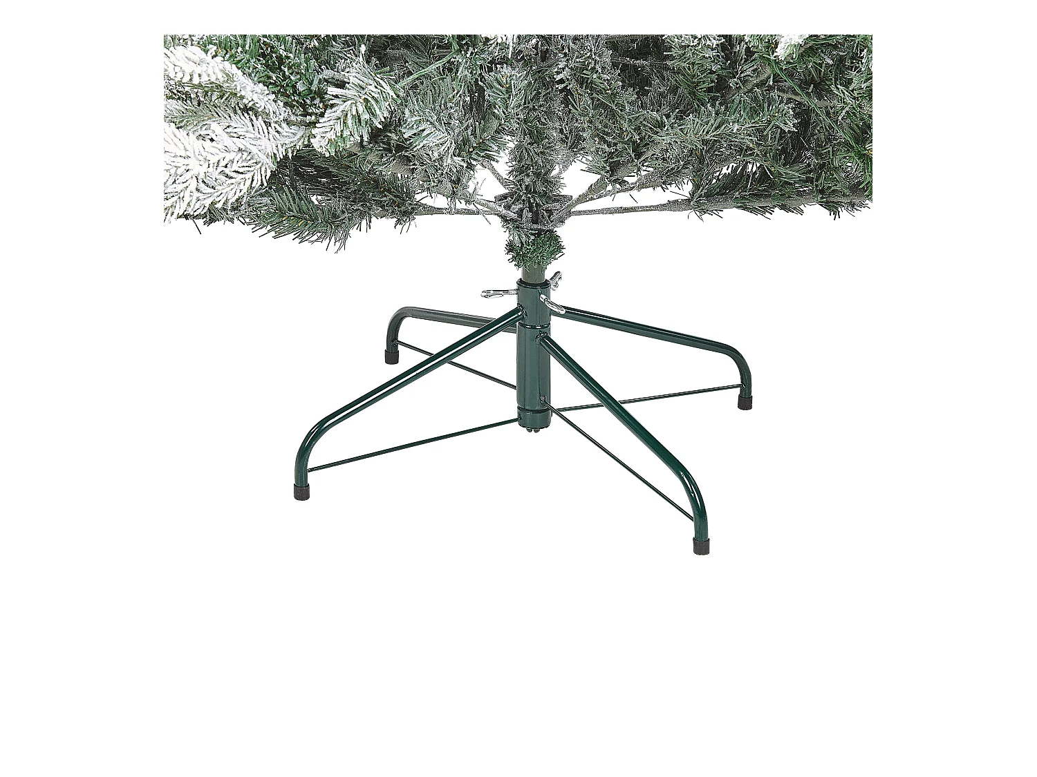 Sapin de Noël artificiel enneigé LED MIETTE 180 cm Blanc