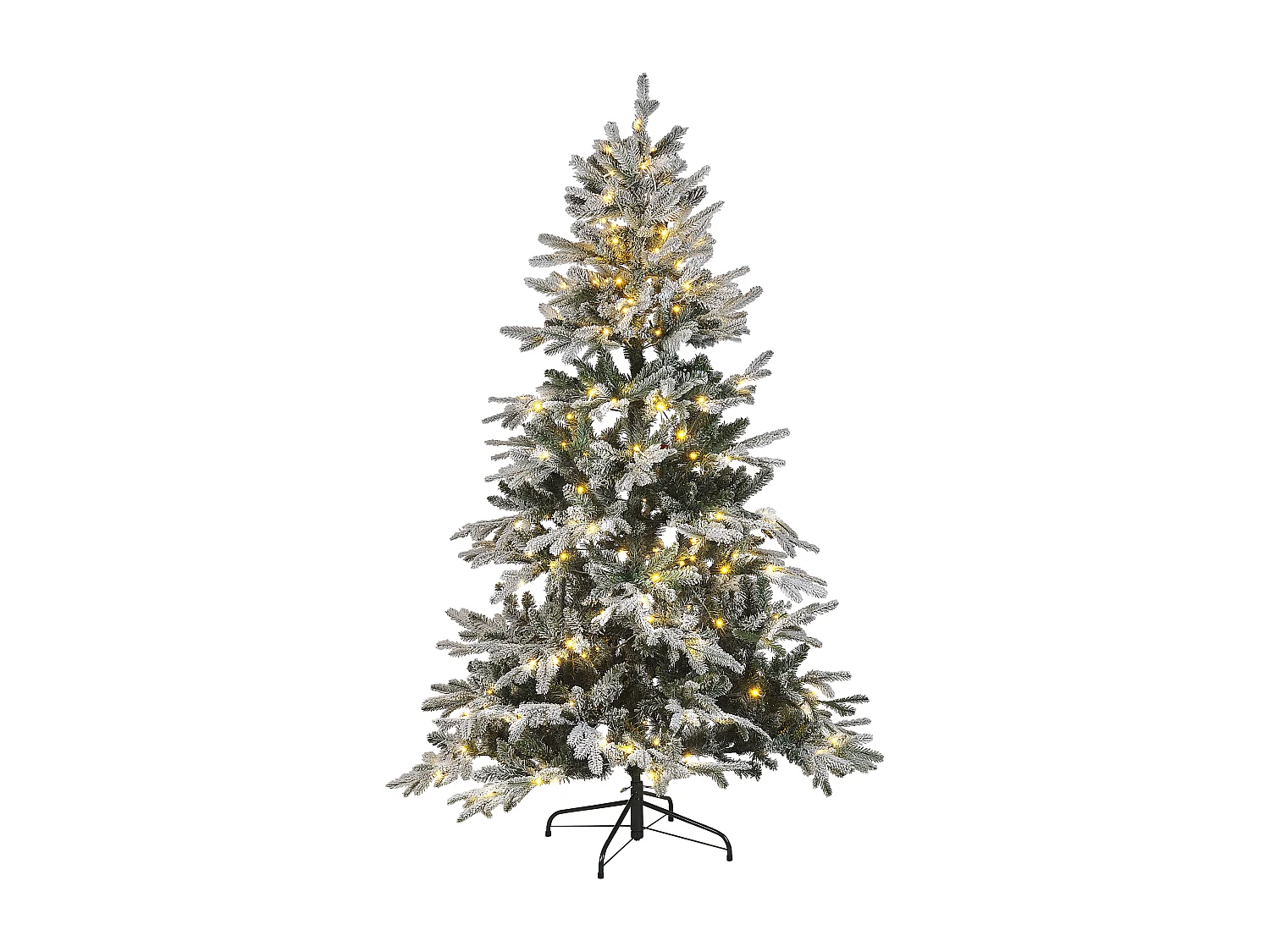 Árvore de natal com iluminação 180 cm branca MIETTE