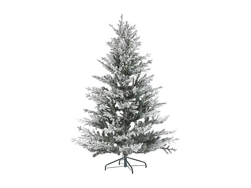 Sapin de Noël artificiel enneigé BRISCO 180 cm Blanc