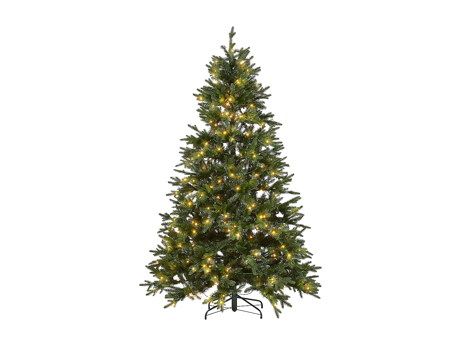Sapin de Noël artificiel LED FIDDLE 210 cm Vert
