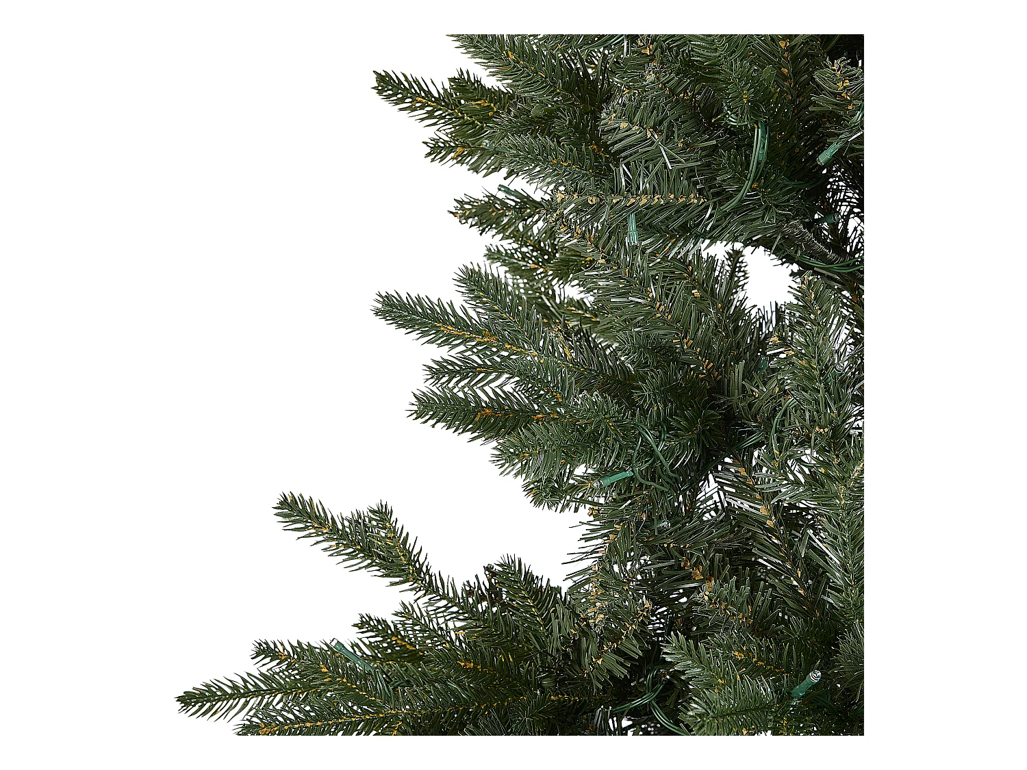 Künstlicher Weihnachtsbaum grün 180 cm mit LED Beleuchtung Lichterkette Fiddle