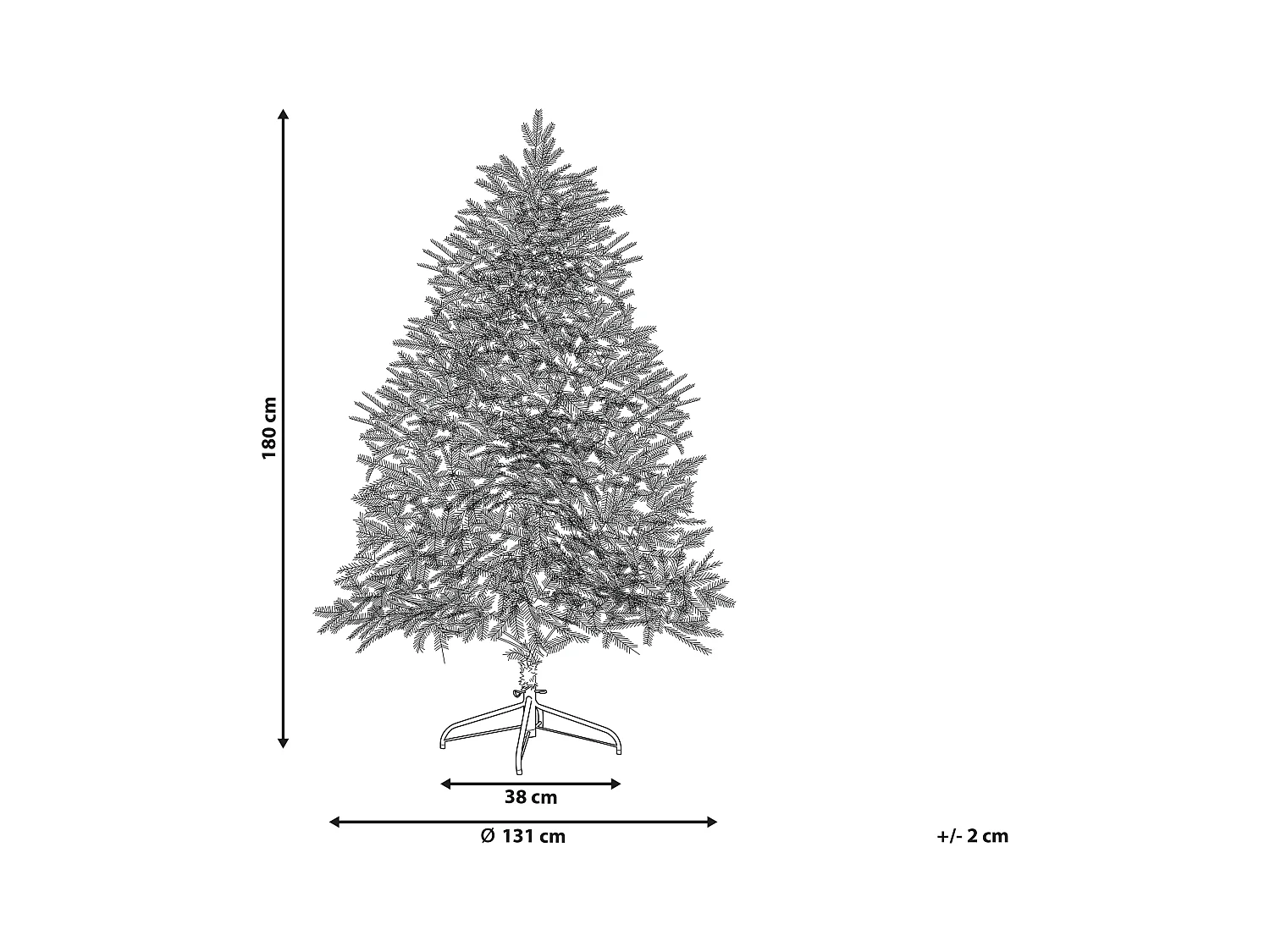 Künstlicher Weihnachtsbaum grün/weiß 180 cm mit LED Lichtern Kunstschnee Brisco