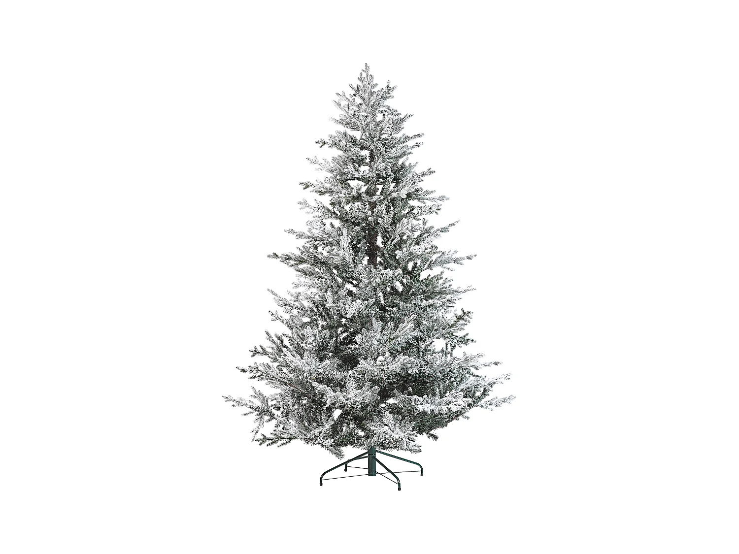 Sapin de Noël artificiel enneigé BRISCO 210 cm Blanc