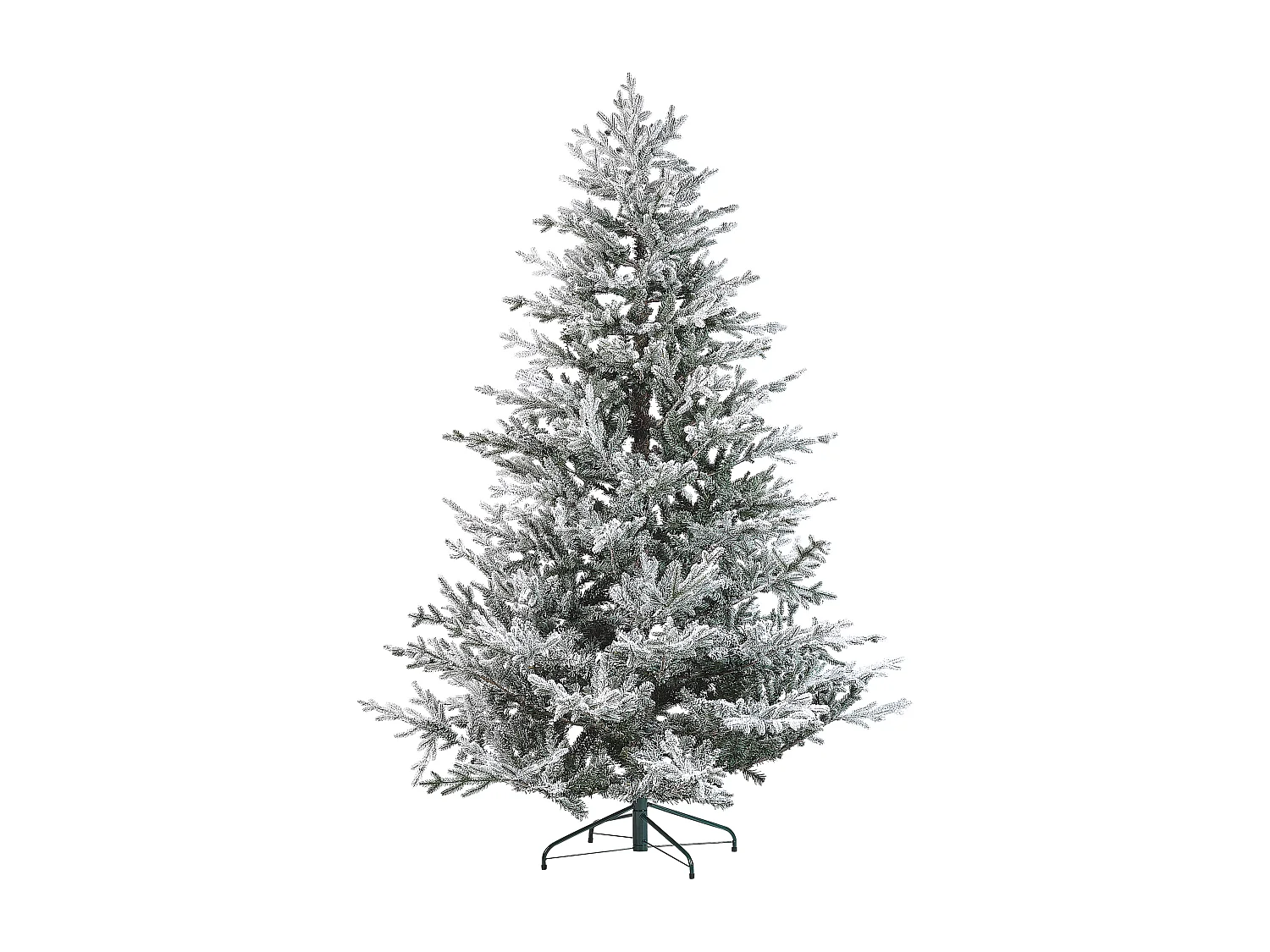 Albero di Natale bianco e verde 210 cm BRISCO