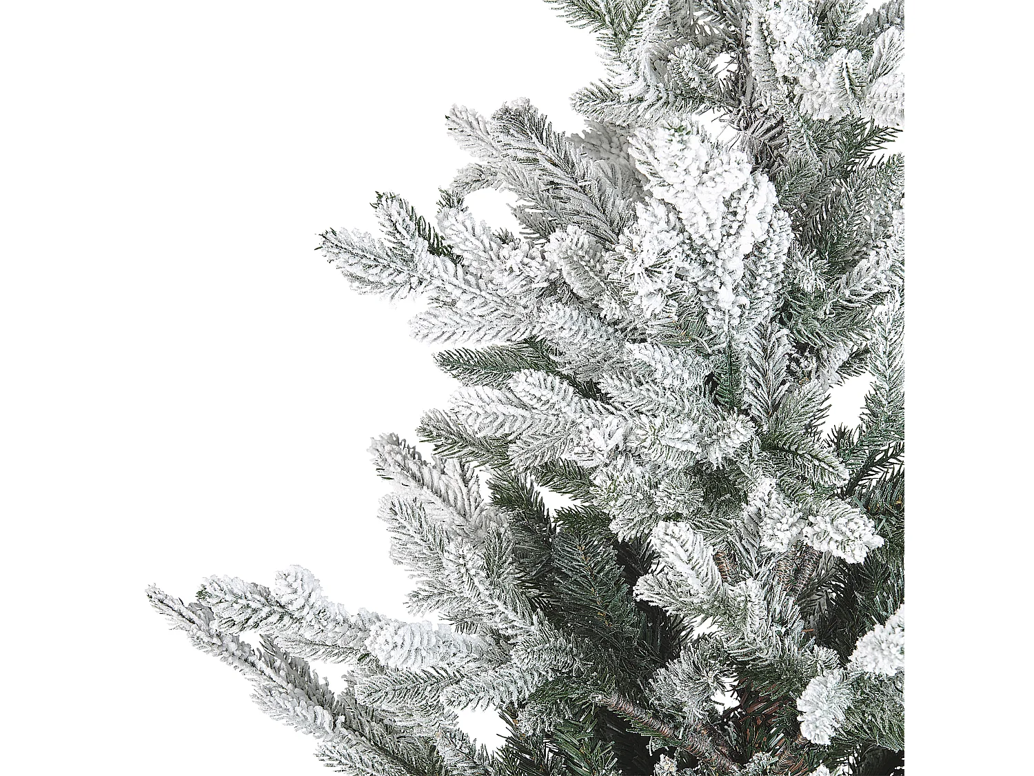 Albero di Natale bianco e verde 210 cm BRISCO