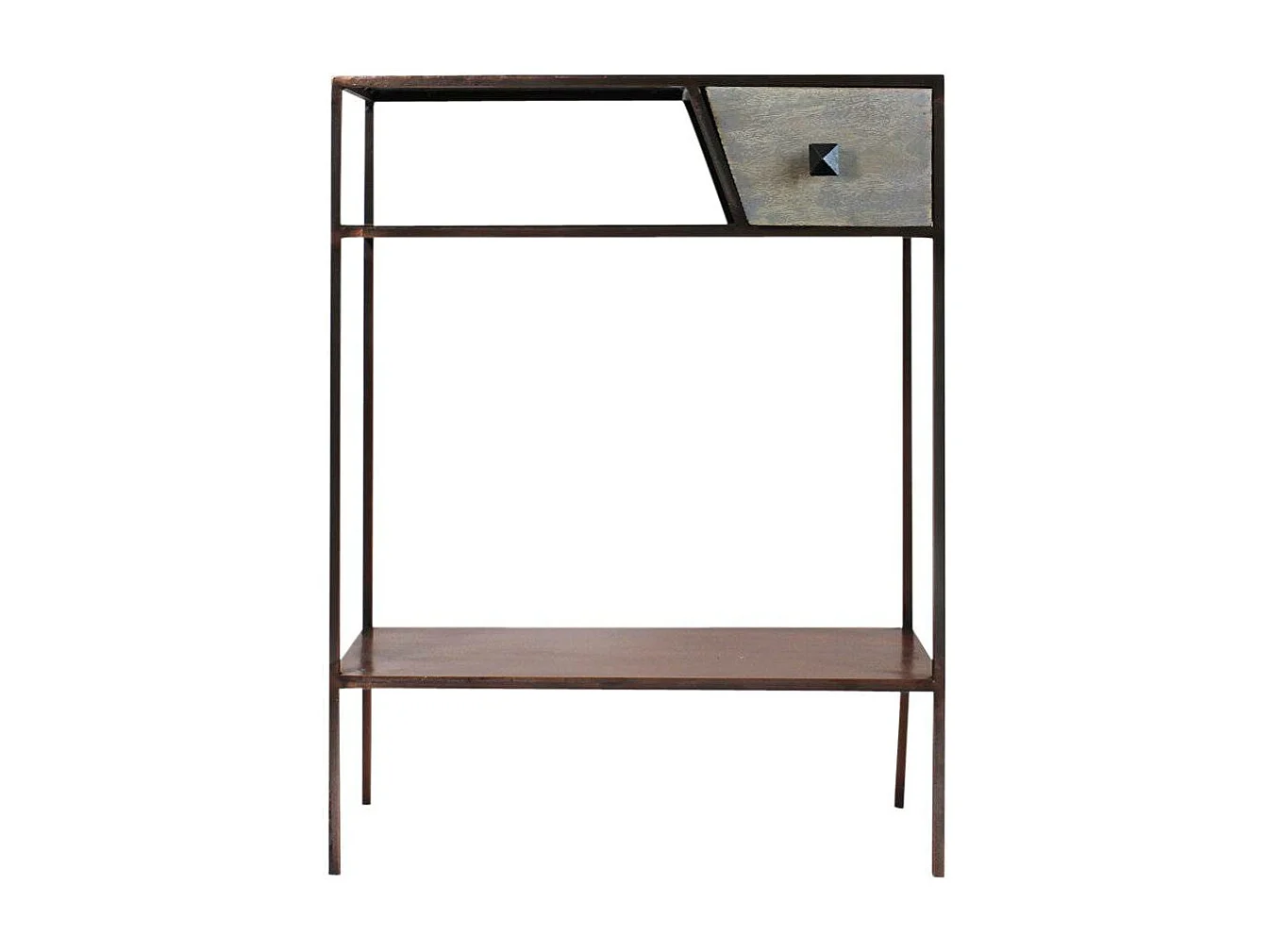 Console en métal effet cuivre Lima