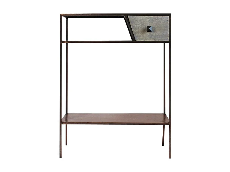 Console en métal effet cuivre Lima