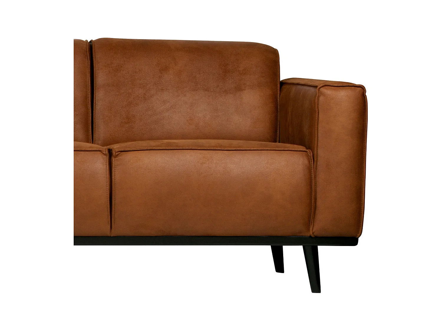 STATEMENT - Canapé 3 places en cuir recyclé cognac