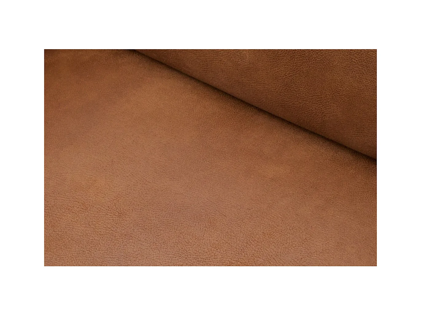 STATEMENT - Canapé 3 places en cuir recyclé cognac