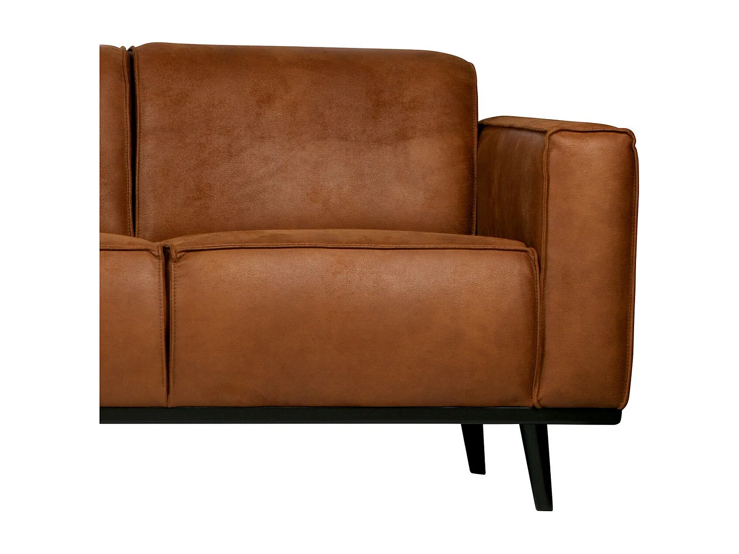 STATEMENT - Canapé 3 places en cuir recyclé cognac