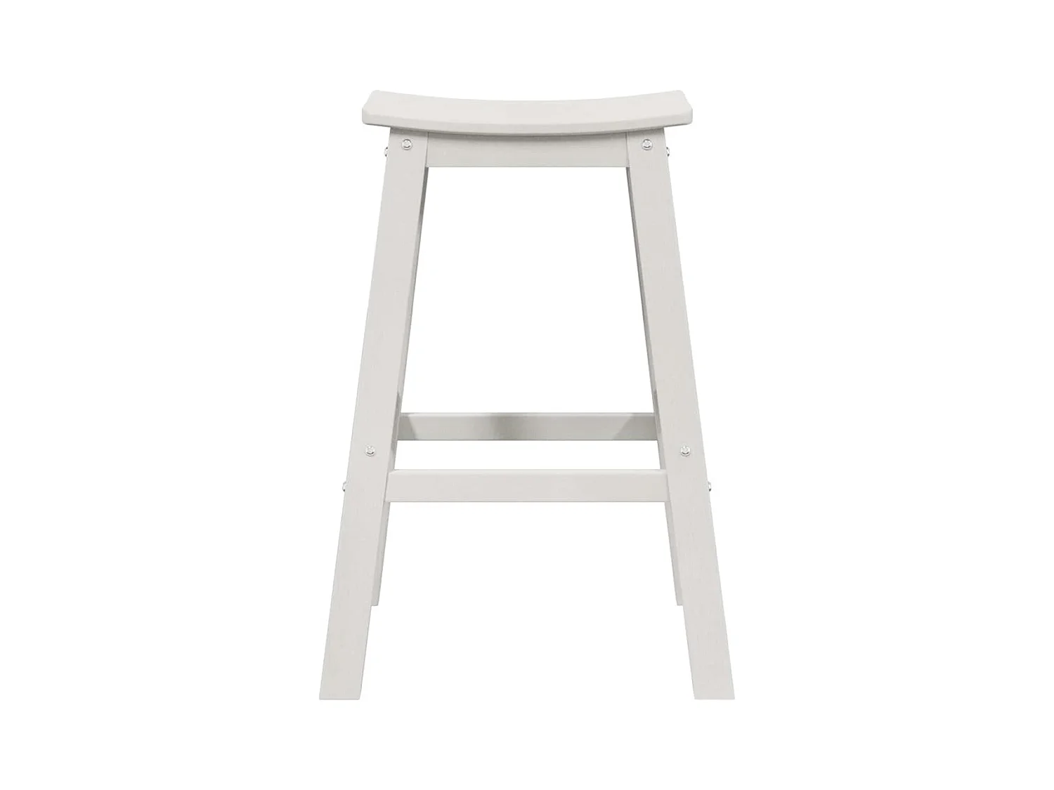 Sgabelli da bar 2 pezzi in HDPE bianco