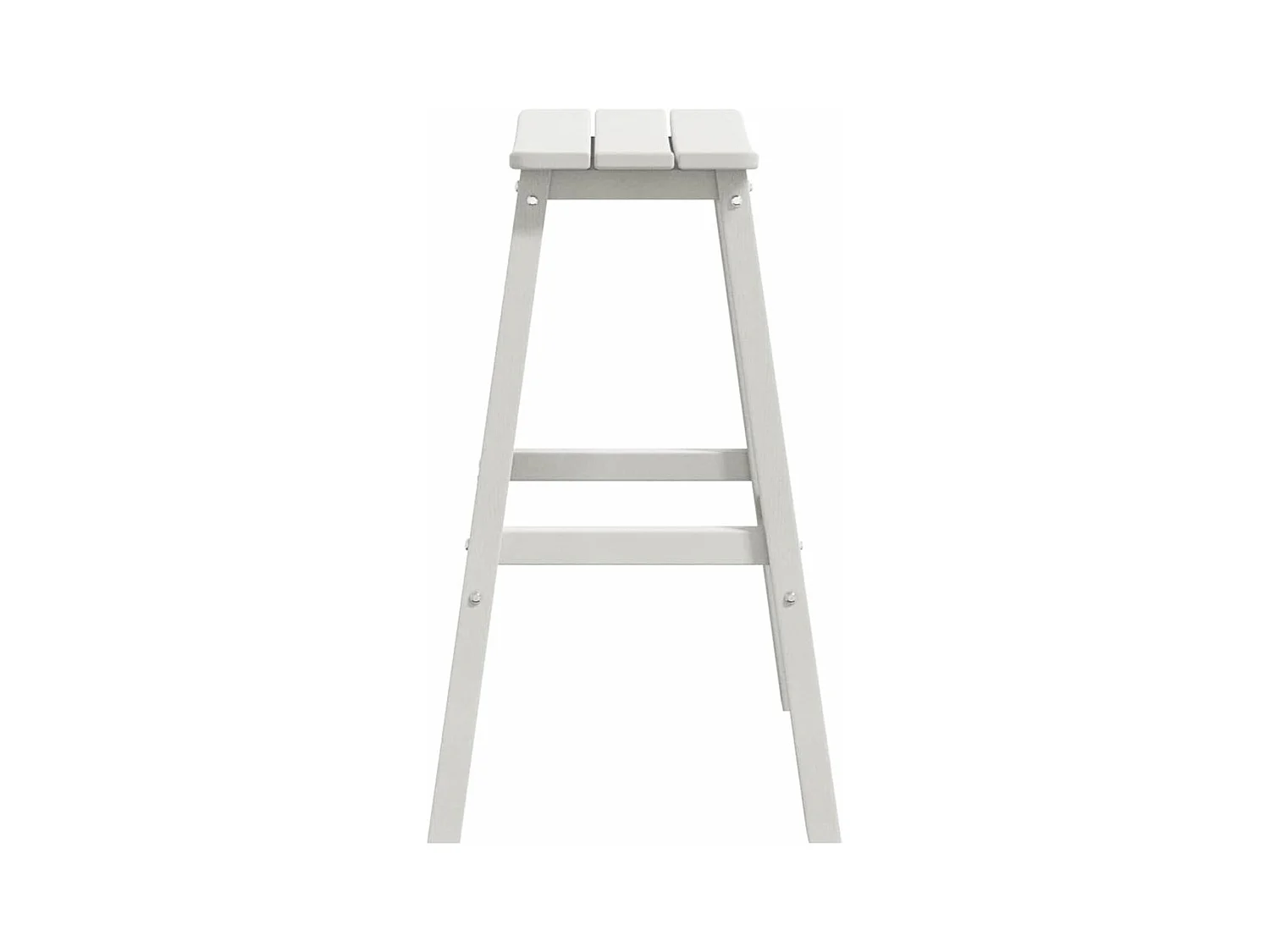 Sgabelli da bar 2 pezzi in HDPE bianco