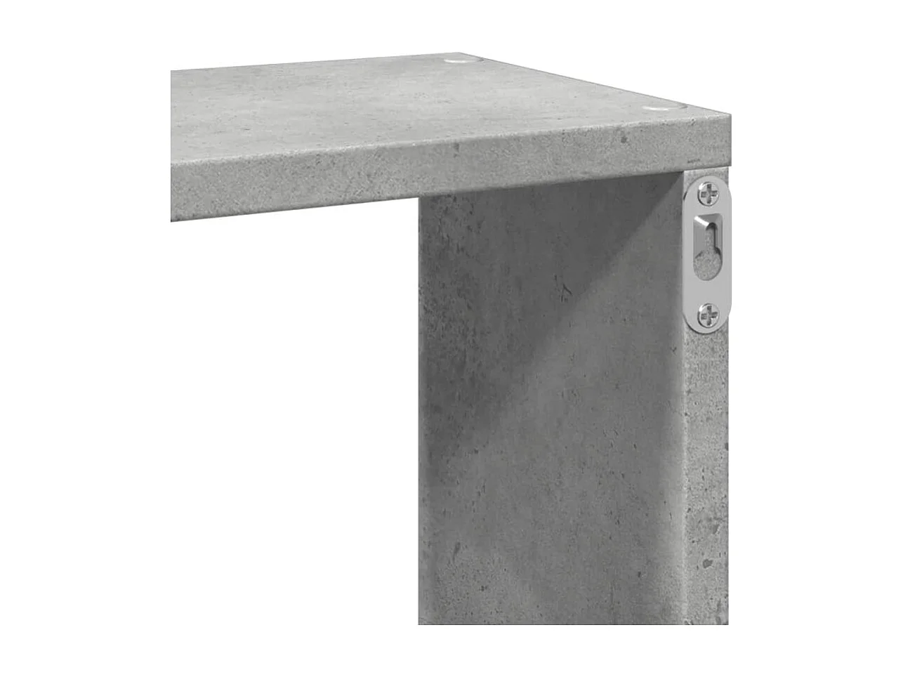 Estante de pared de hormigón gris 167,5x18x68 cm madera de ingeniería