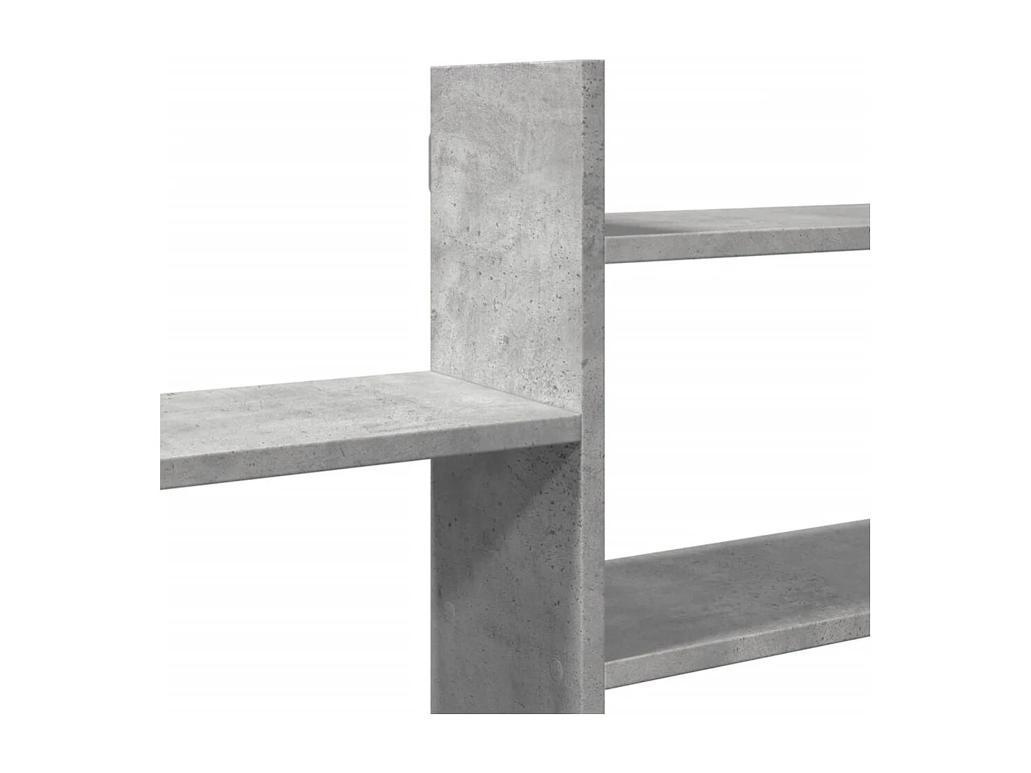 Betongrijze wandplank 167,5x18x68 cm bewerkt hout