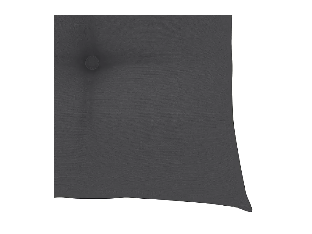 Chaises de jardin lot de 2 et coussins anthracite Bois de teck