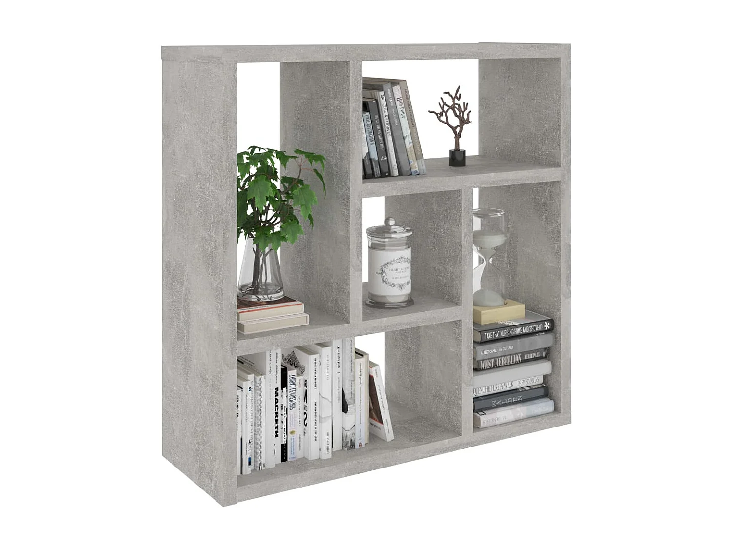 Étagère murale Gris béton 45,1x16x45,1 cm Bois d’ingénierie