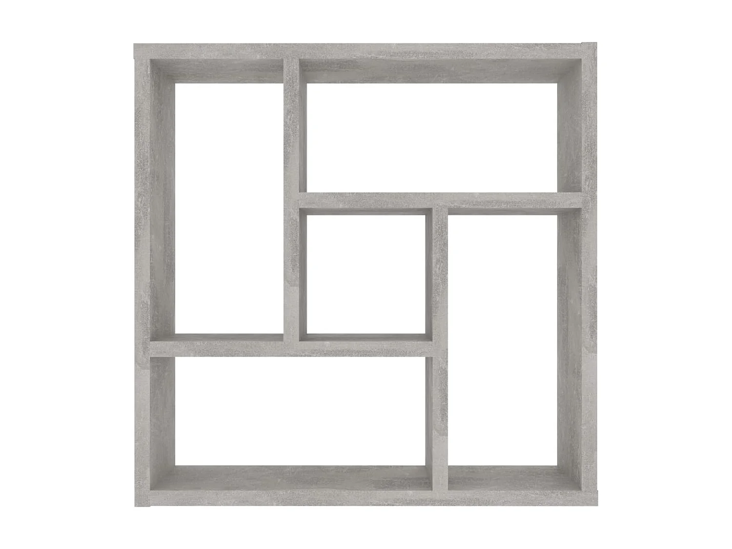 Étagère murale Gris béton 45,1x16x45,1 cm Bois d’ingénierie