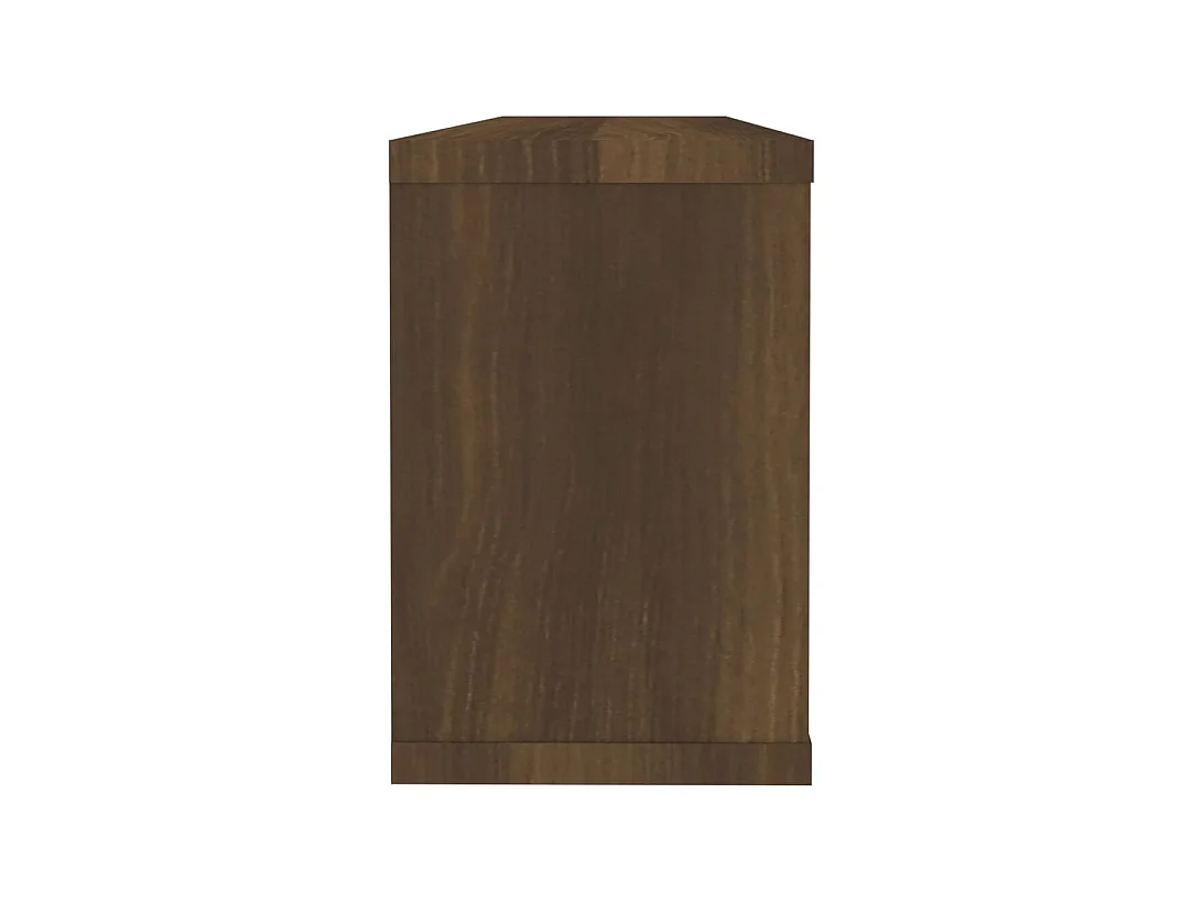 Étagères murales cube 2 pcs Chêne marron Bois d’ingénierie
