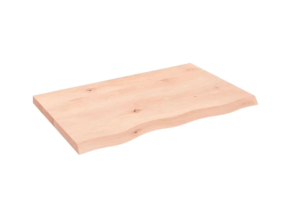 Étagère murale 80x50x(2-4)cm bois de chêne massif non traité