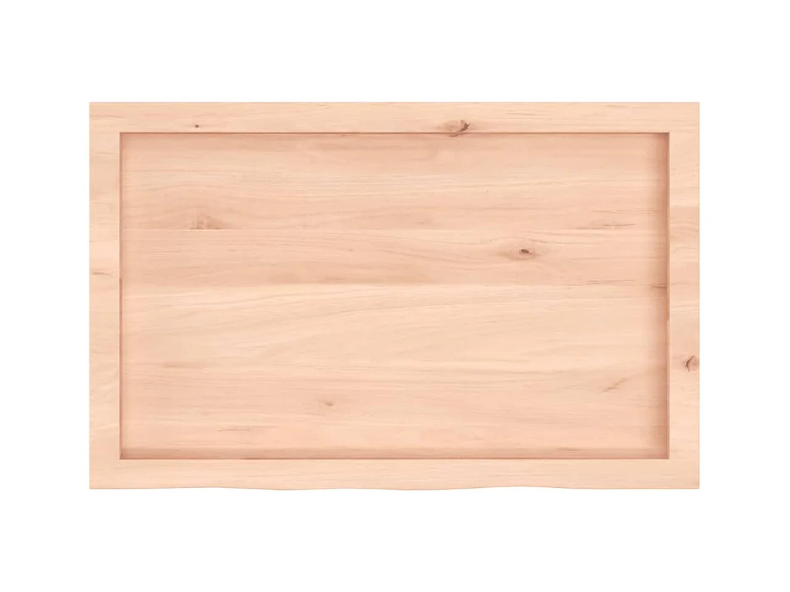 Étagère murale 80x50x(2-4)cm bois de chêne massif non traité