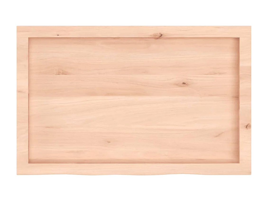 Étagère murale 80x50x(2-4)cm bois de chêne massif non traité