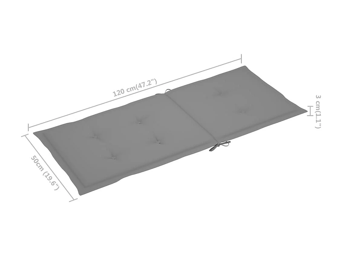 Chaise à bascule avec coussins Bois d'acacia massif
