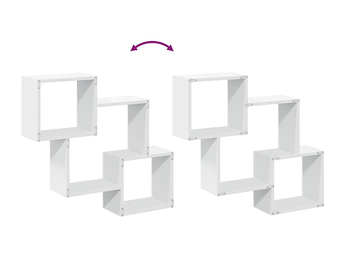 Wandschrank 78x18x71 cm weiß Holzwerkstoff