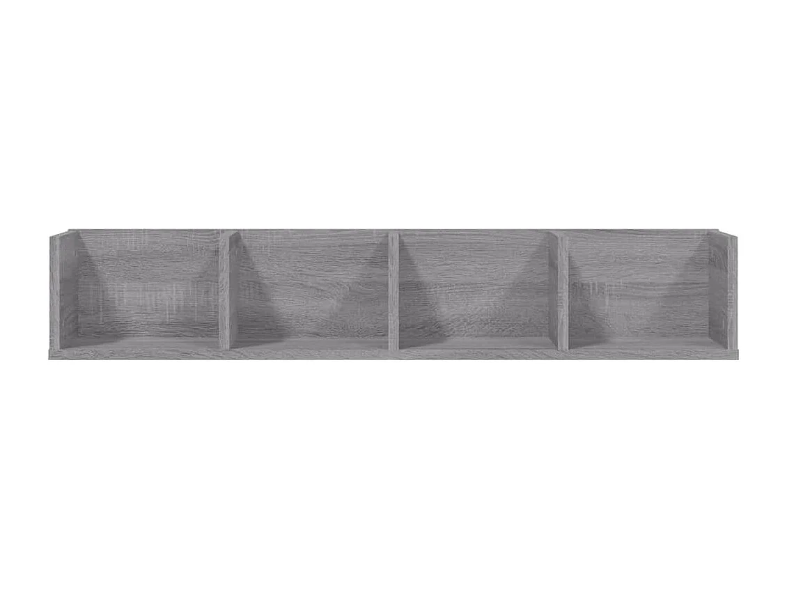 Étagère murale à CD Sonoma gris 100x18x18 cm Bois d'ingénierie