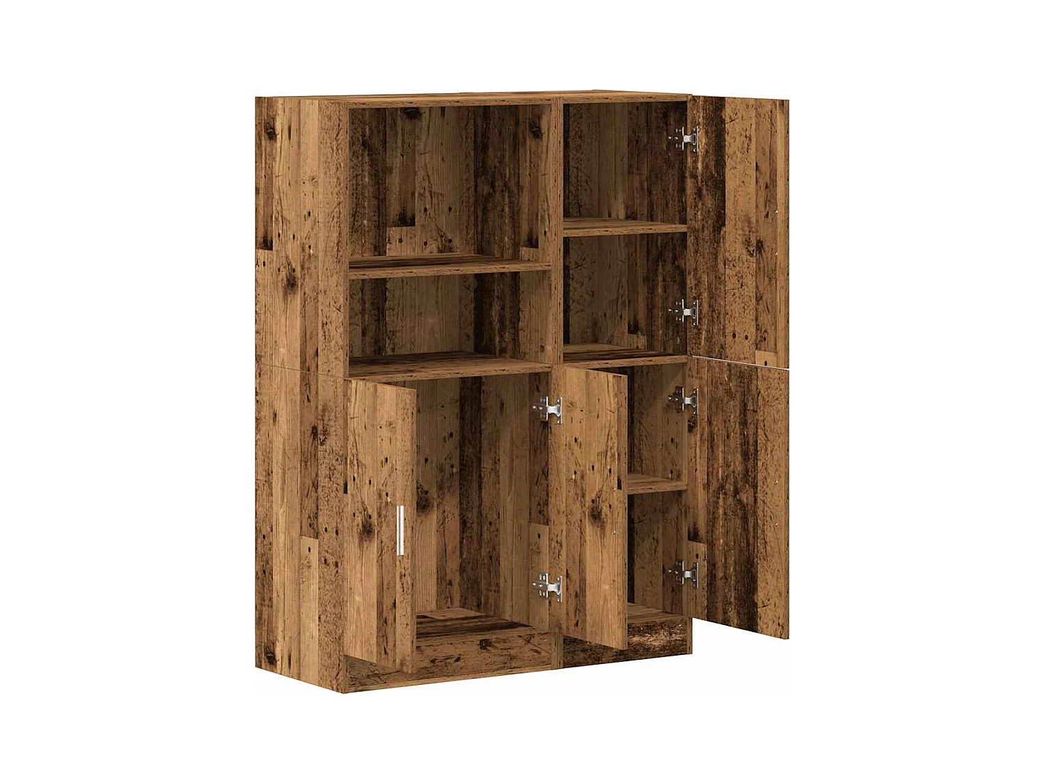 Ensemble d'armoires de cuisine 2 pcs vieux bois