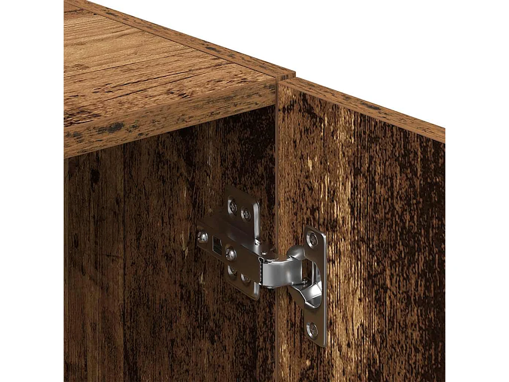 Ensemble d'armoires de cuisine 2 pcs vieux bois