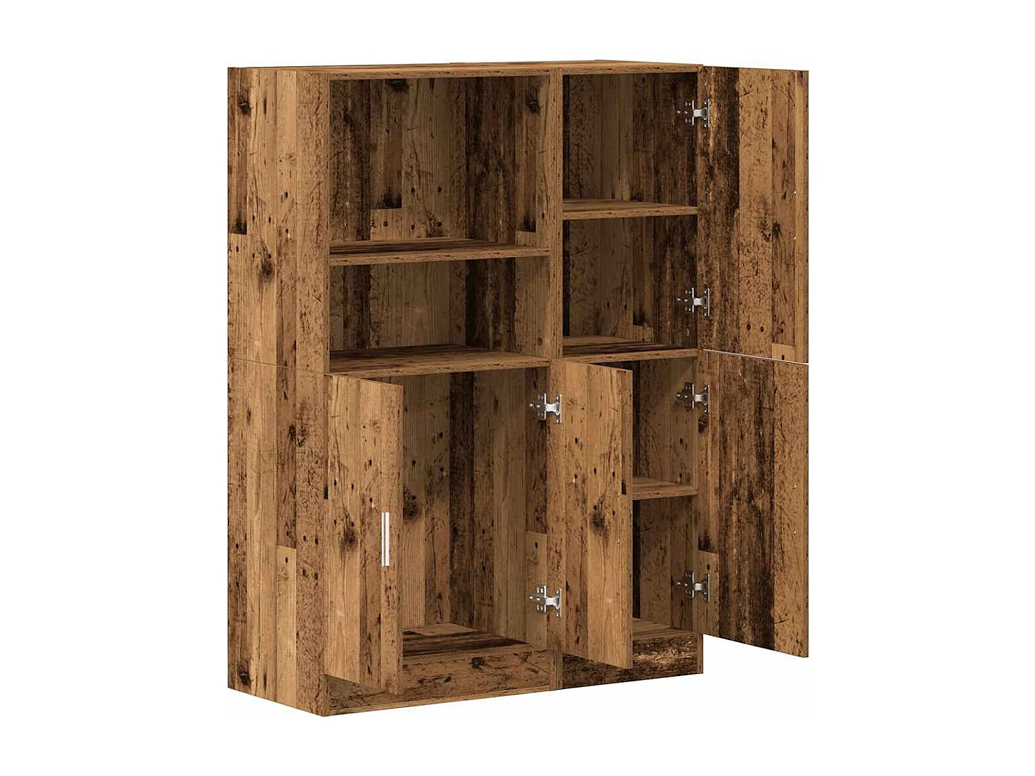 Ensemble d'armoires de cuisine 2 pcs vieux bois